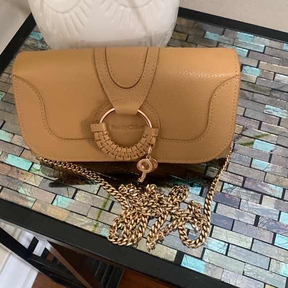 New Without SeeTag by Chloe  Hana Large Leather Wallet on a Chain - Picture 11 of 17